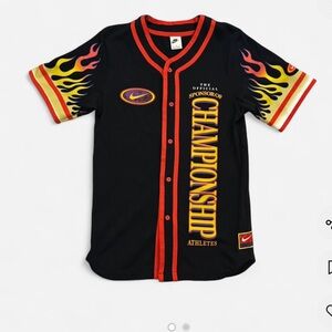 Rare Nike Champion flame Baseball Jersey